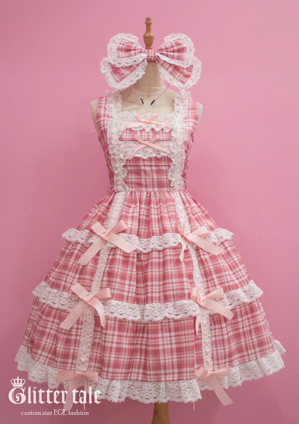 Pink Plaid JSK | Strawberry Moon Anime